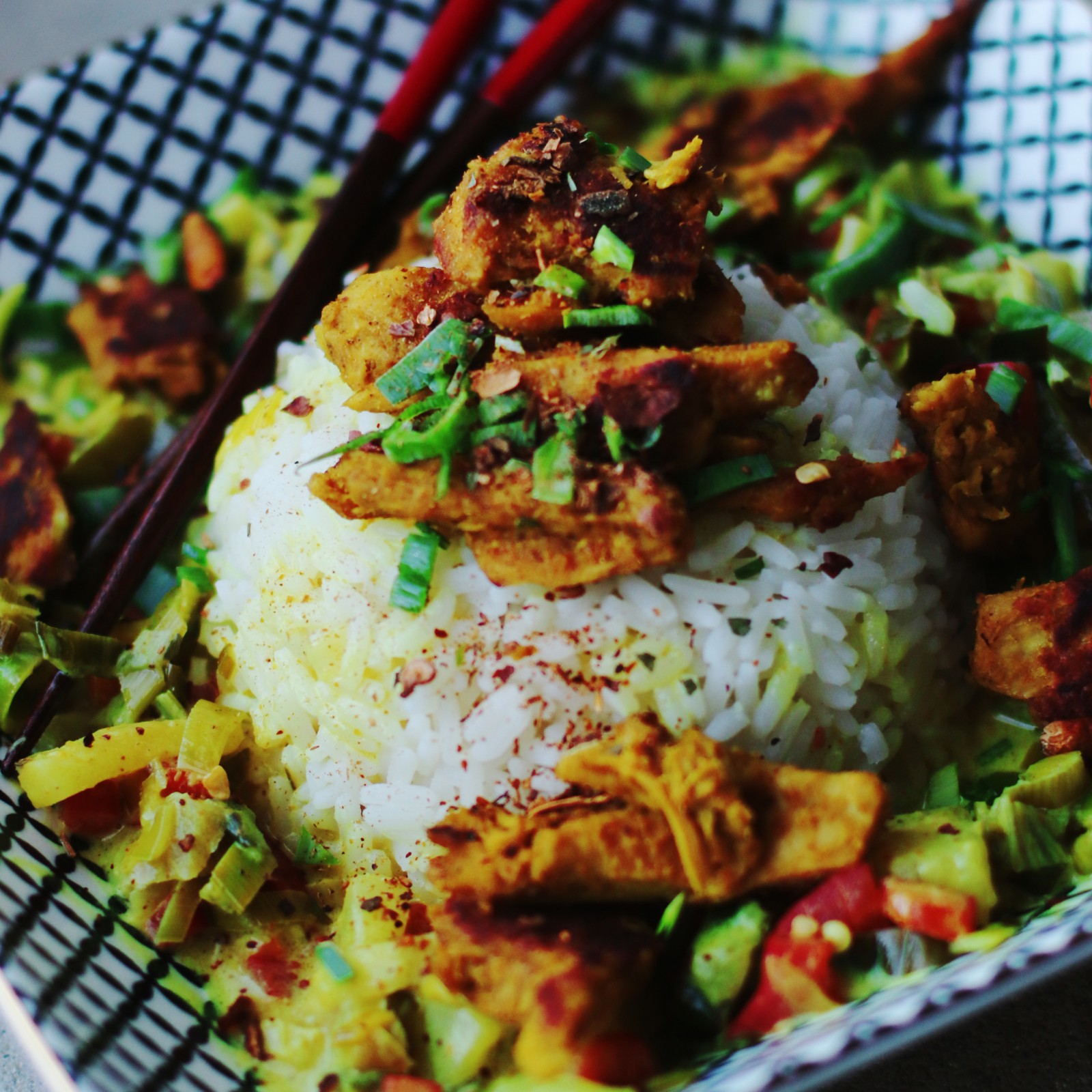 Ananas &amp;quot;Hähnchen&amp;quot; Curry – Vegane Rezepte auf 100Affen.de