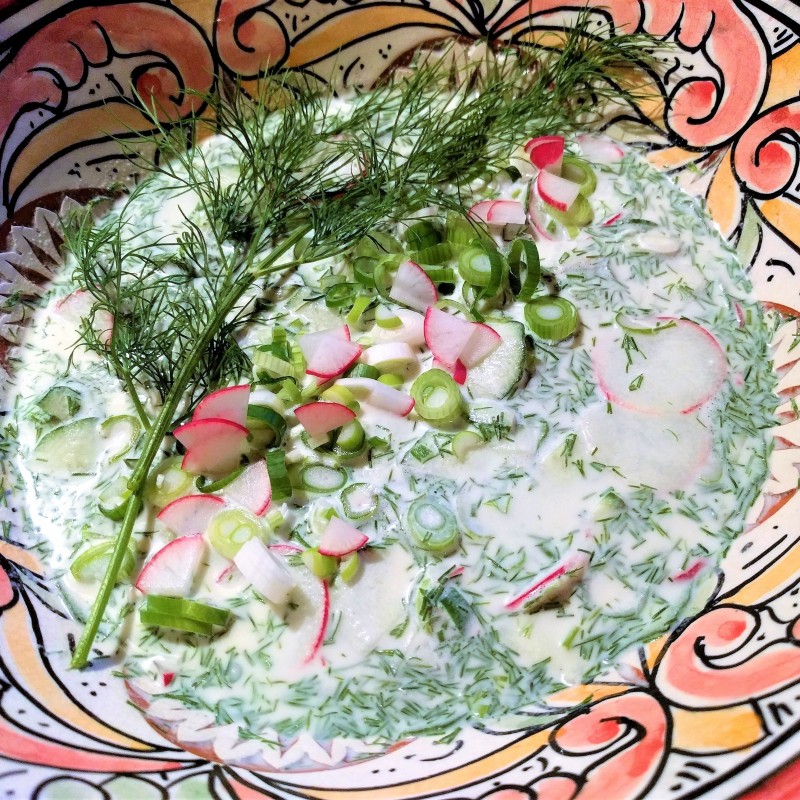 Erfrischende Gurken Dill Suppe