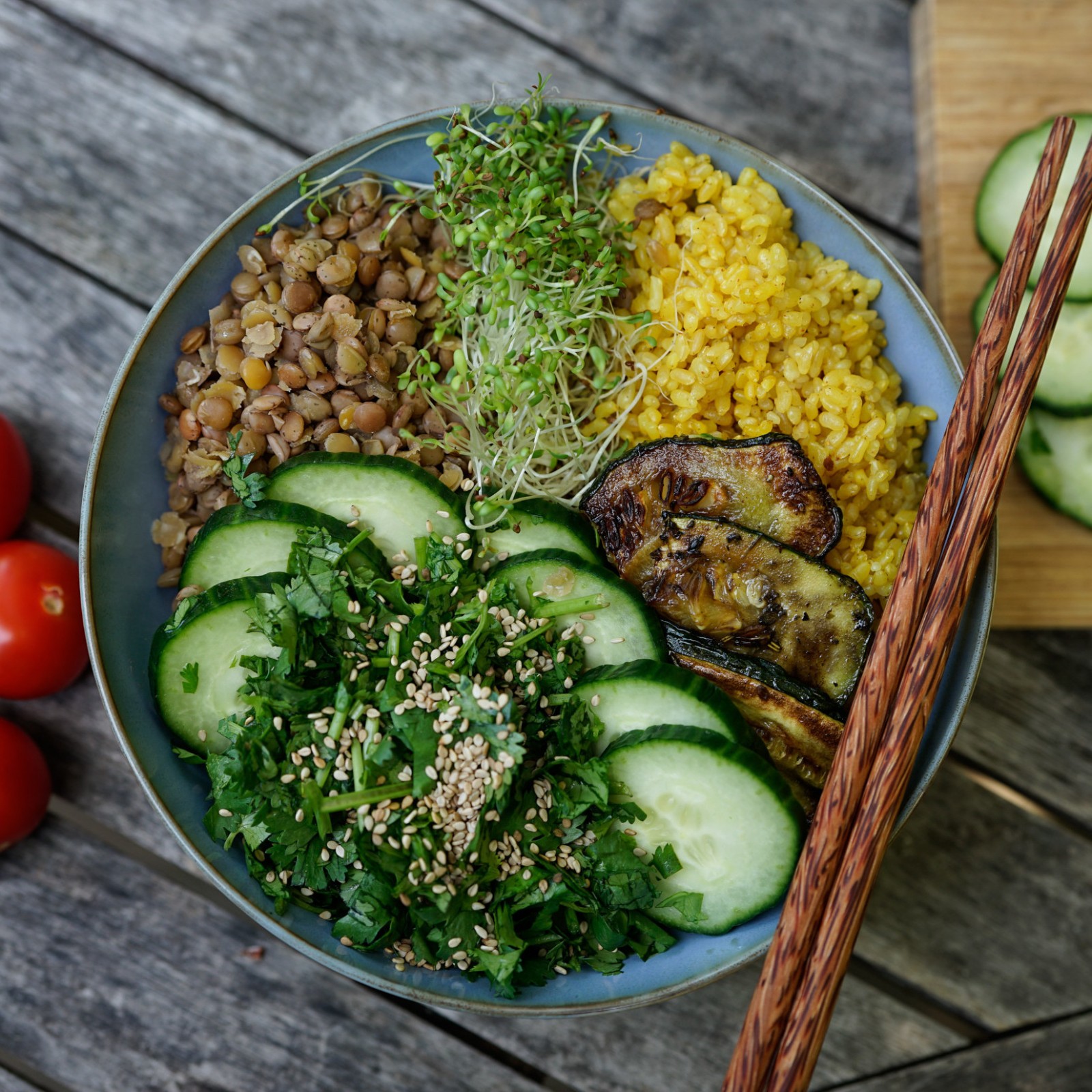 Linsen-Bowl, Rezept