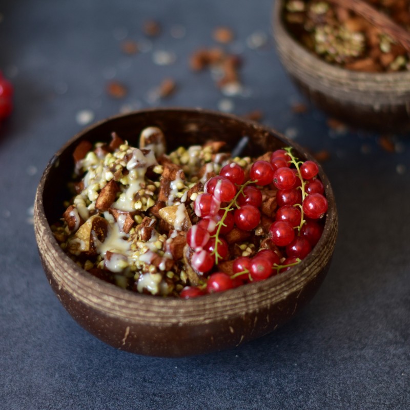 Buchweizen-Apfel-Zimt Müsli