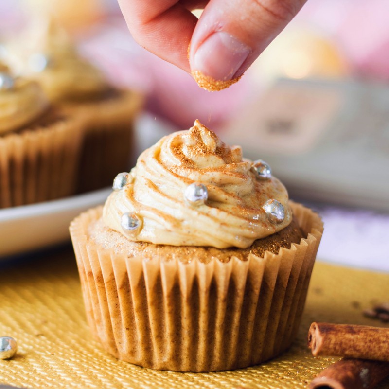 Nougat Zimt Cupcakes