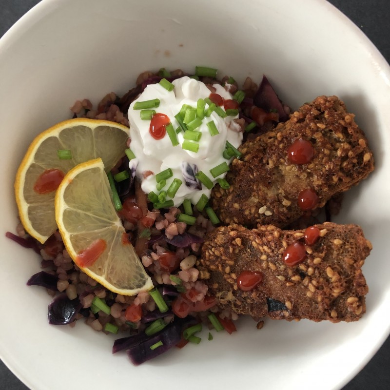 Bulgur-Rotkohl-Pfanne