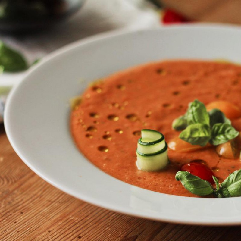 Einfaches Gazpacho