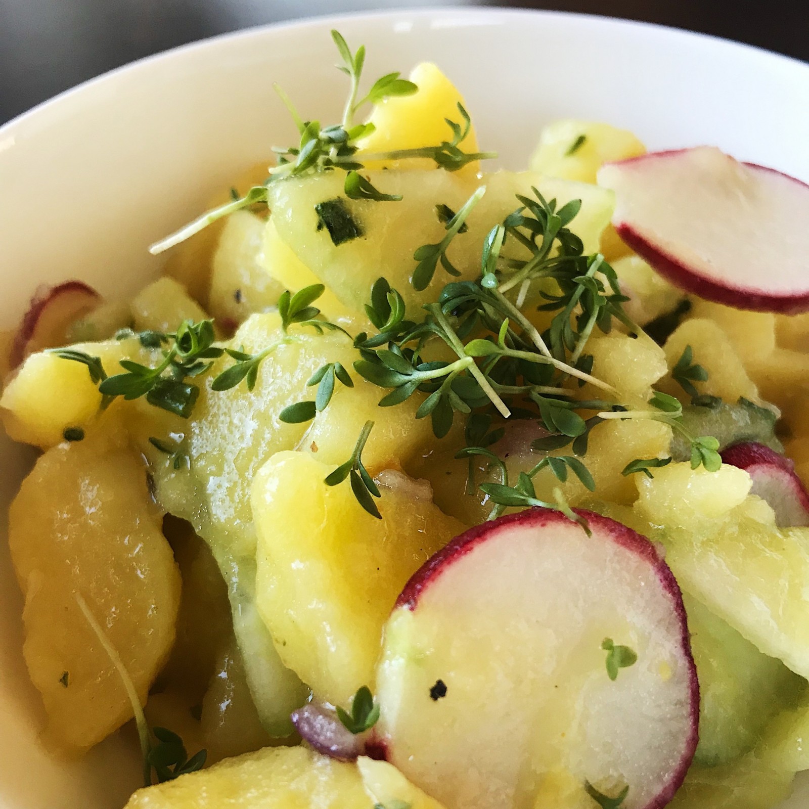 Frischer Kartoffelsalat – Vegane Rezepte auf 100Affen.de