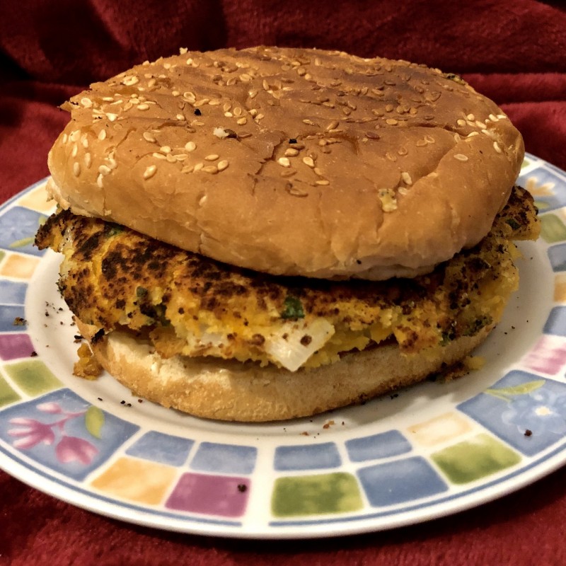 Veganer Kichererbsen-Burger