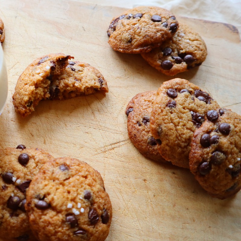 Salted Chocolatechip Cookies