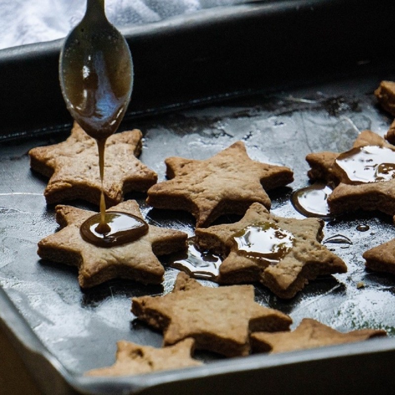 Weihnachtskekse mit Banane