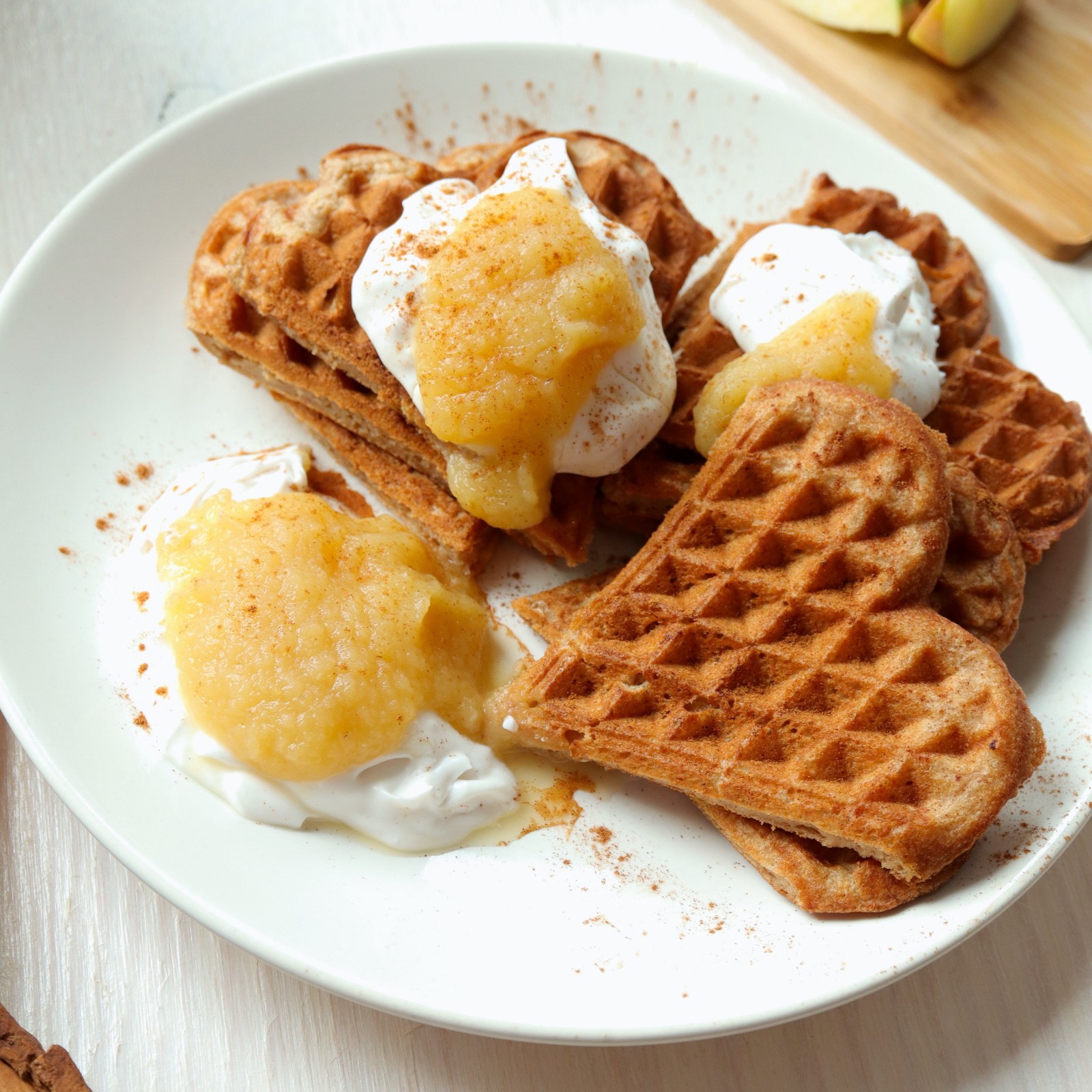 Apfelmus Zimt Waffeln – Vegane Rezepte auf 100Affen.de