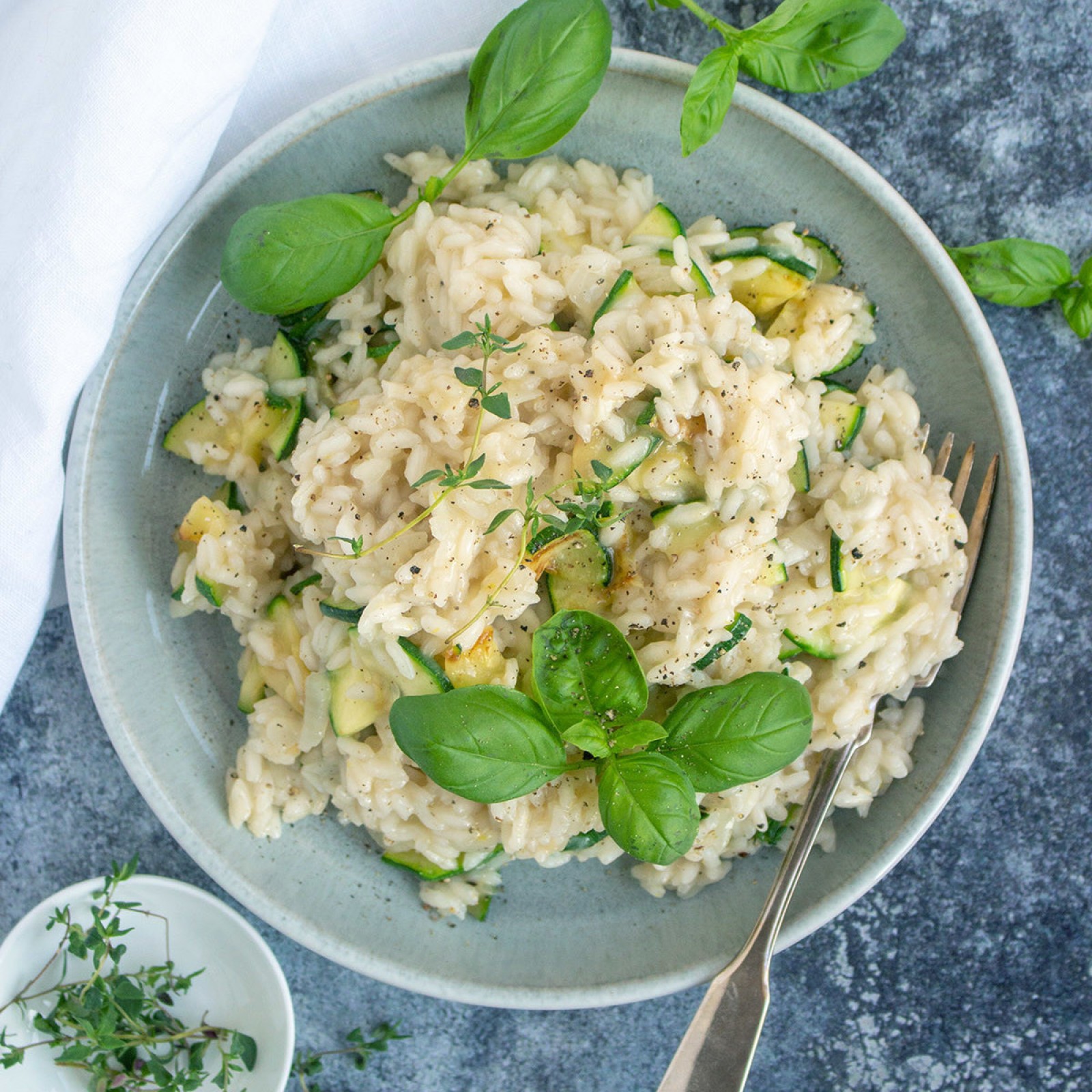 CREMIGES ZUCCHINI-ZITRONEN-RISOTTO – Vegane Rezepte auf 100Affen.de