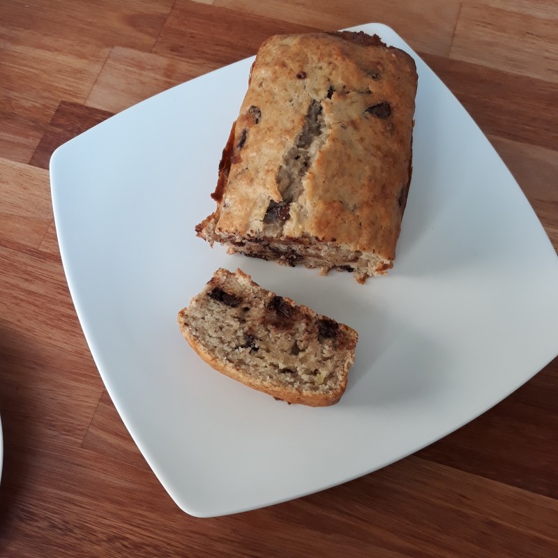 Banenbrot mit Schokolade