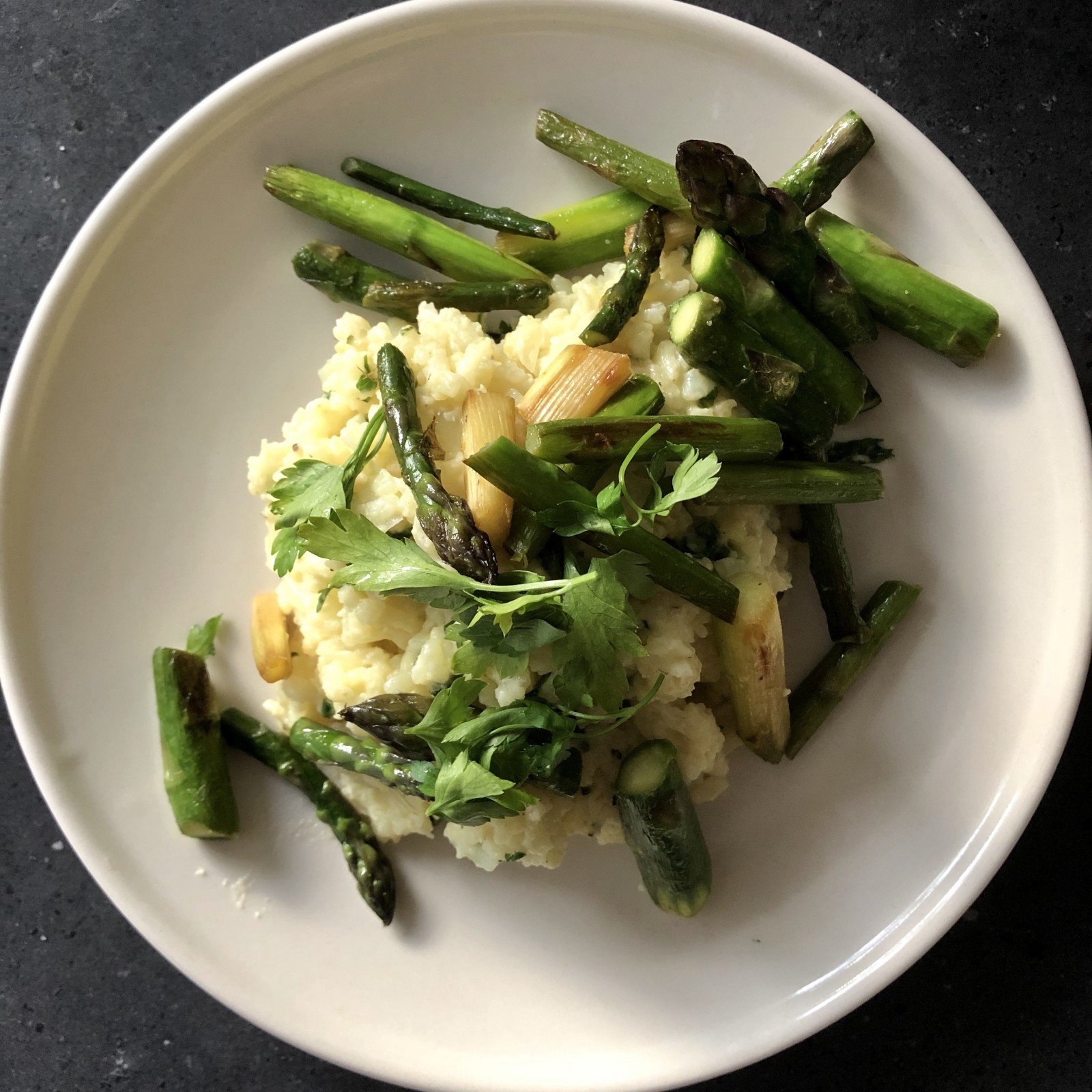 Risotto mit grünem Spargel – Vegane Rezepte auf 100Affen.de