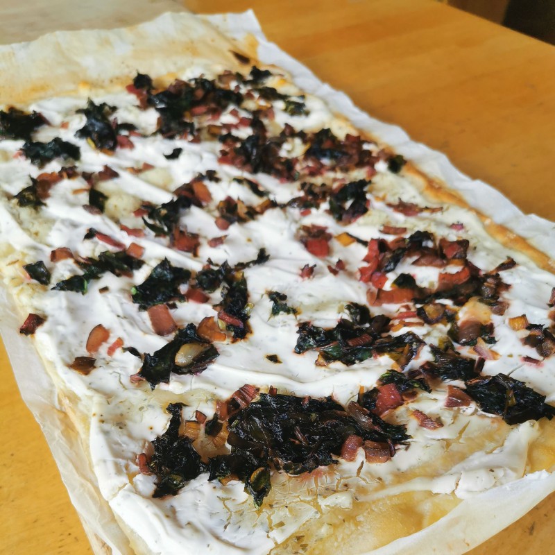 Mangold Flammkuchen