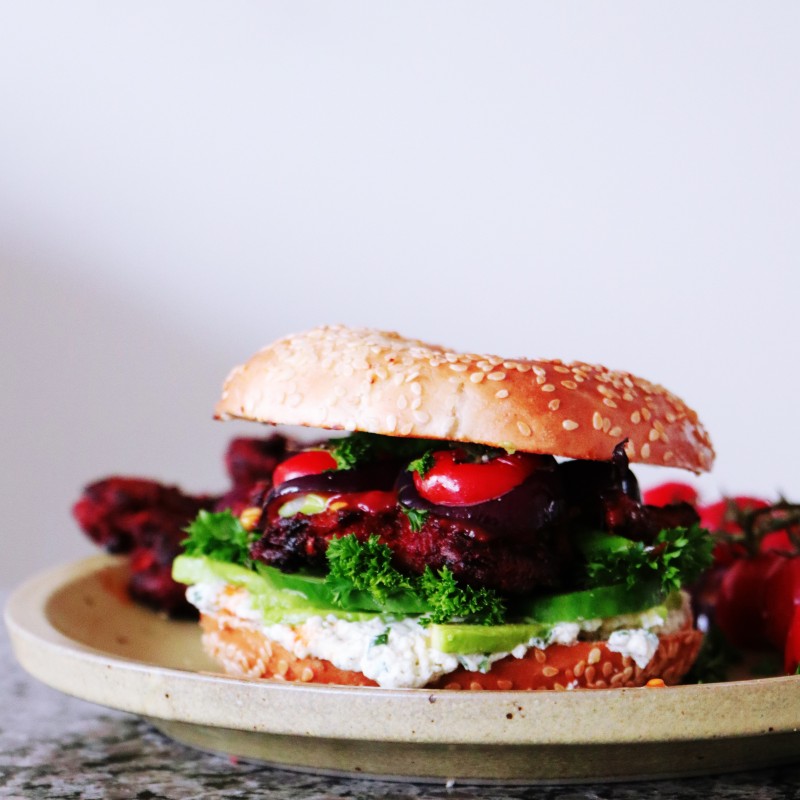 VEGANER STEAK BAGEL