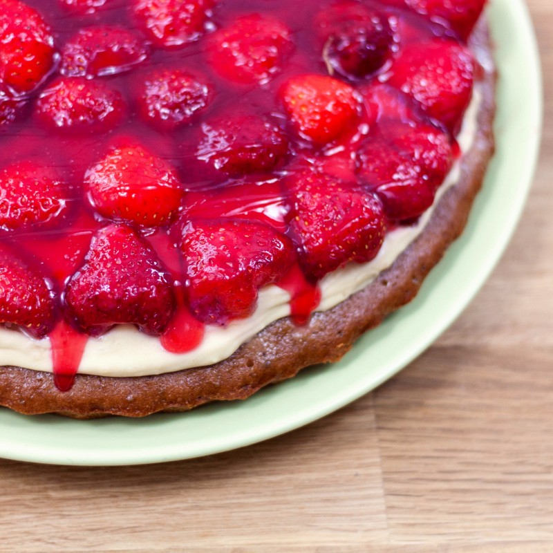 Schoko-Buttercreme-Erdbeerkuchen