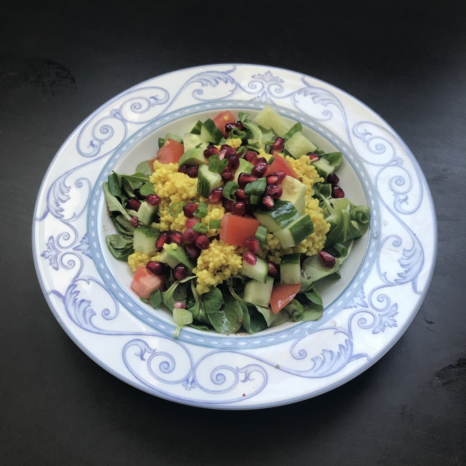 Hirsesalat mit Chili-Dressing – Vegane Rezepte auf 100Affen.de