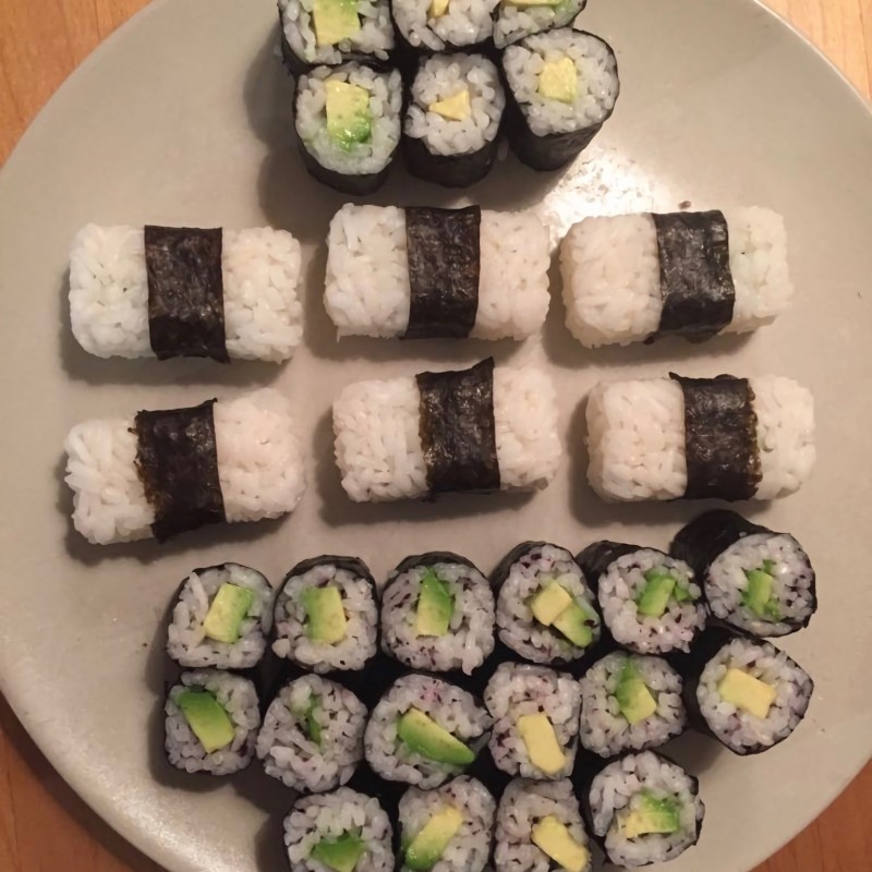 Avocado Sushi für Zuhause