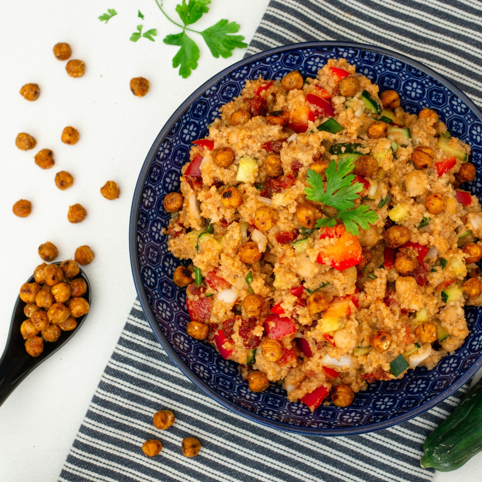 Sommerlicher Couscous Salat – Vegane Rezepte auf 100Affen.de