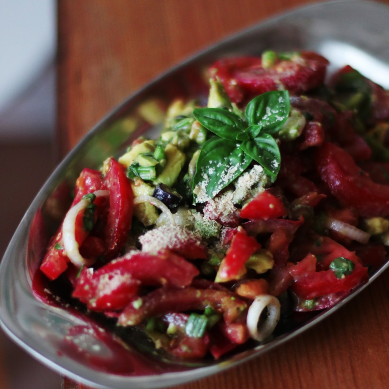 Einfacher Tomaten Salat