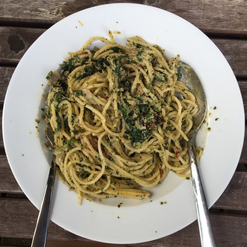 Cremige Zucchini-Pasta