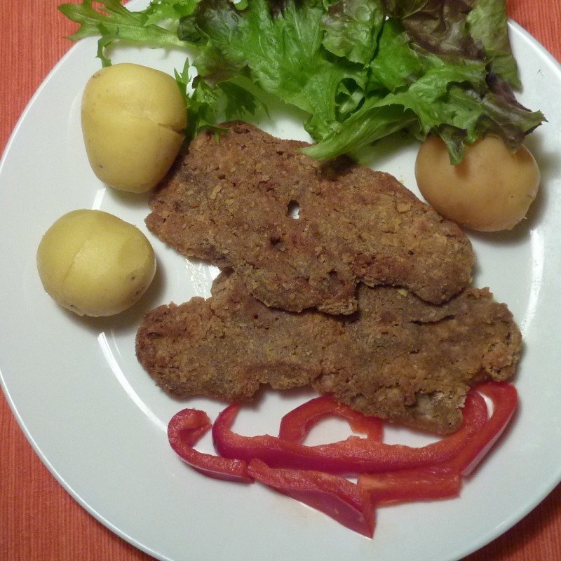 Panierte Seitan steaks