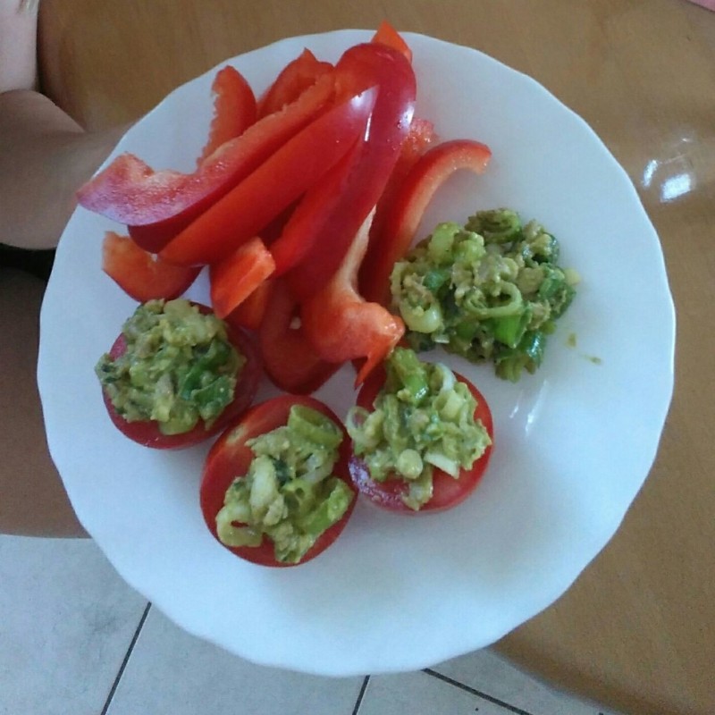 Gemüse mit knackiger Guacamole