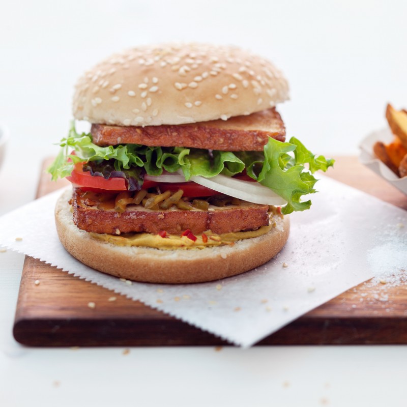 Räuchertofu Burger