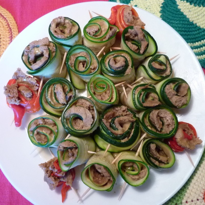 Zucchino Seitan Röllchen