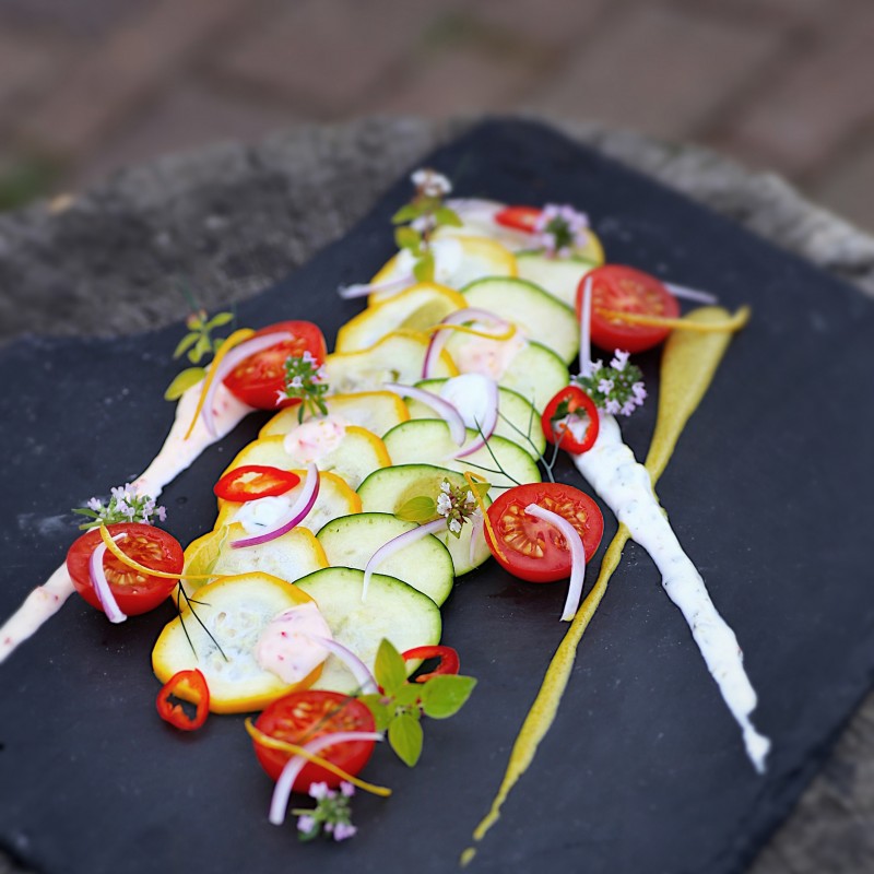 Carpaccio von der Zucchini