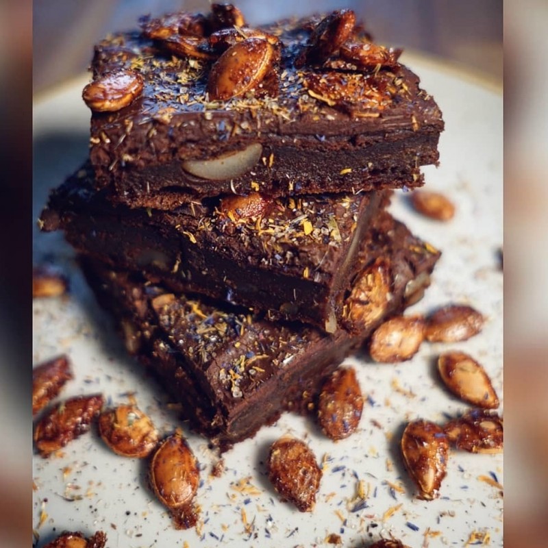 Kürbisbrownies