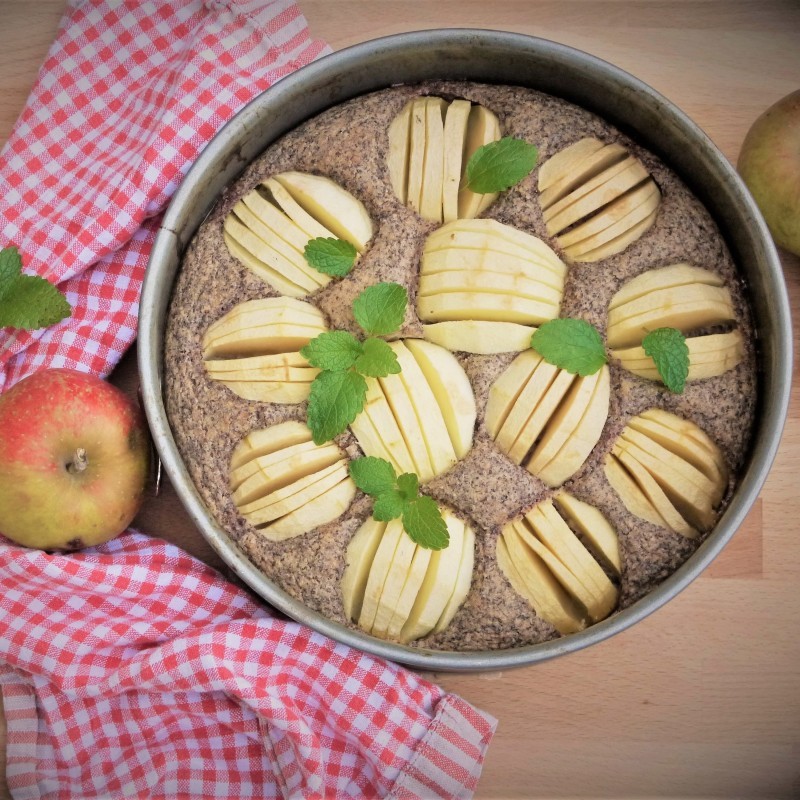 Apfel-Mohn-Kuchen – Vegane Rezepte auf 100Affen.de