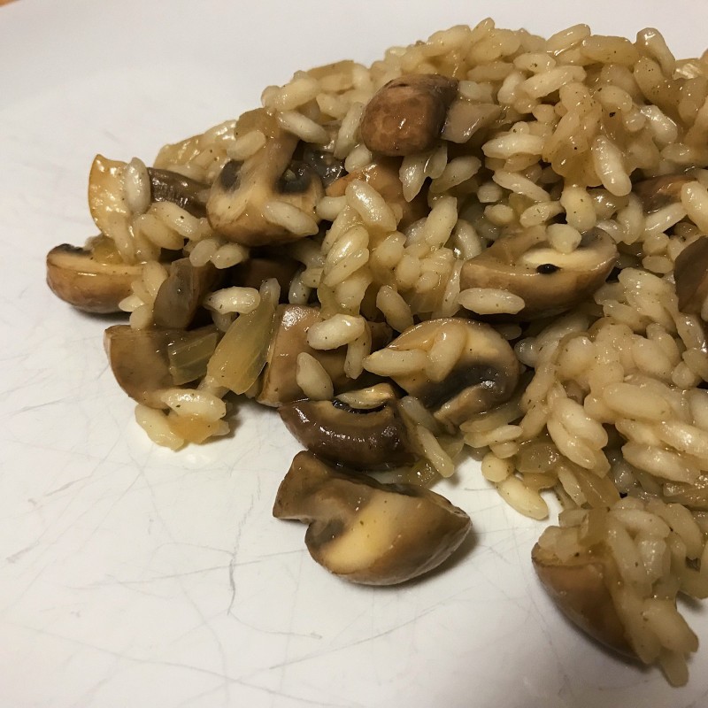 Drei-Zutaten-Pilzrisotto